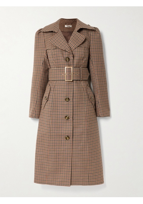 Cara Cara - Charlie Houndstooth Wool Trench Coat - Brown - xx small,x small,small,medium,large,x large