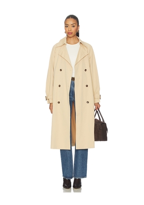 ALL THE WAYS Kendall Trench Coat in Brown. Size L. Also in S, XXS.