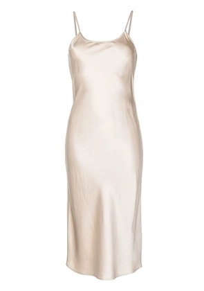 VOZ silk-satin midi slip dress - Neutrals
