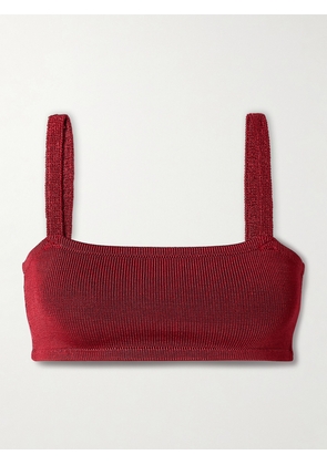 Calle Del Mar - Stretch-knit Bralette - Burgundy - small,medium,large,x large