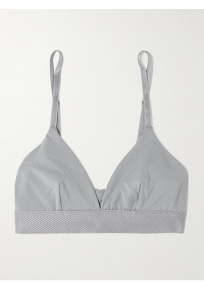 CDLP - Stretch-tencel™ Lyocell Soft-cup Triangle Bra - Gray - x small,small,medium,large,x large,xx large