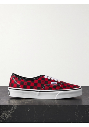Valentino Garavani - + Vans Authentic Checked Canvas Sneakers - Red - IT36,IT36.5,IT37,IT38,IT38.5,IT39,IT40,IT41