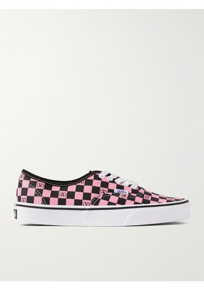Valentino Garavani - + Vans Authentic Checked Canvas Sneakers - Pink - IT36,IT36.5,IT37,IT38,IT38.5,IT39,IT40,IT40.5,IT41