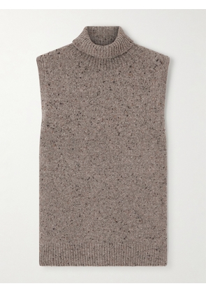 The Row - Merilas Cashmere Turtleneck Tank - Brown - xx small,x small,small,medium,large