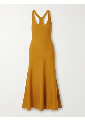 Gabriela Hearst - Bastien Recycled-silk Midi Dress - Yellow - x small,small,medium,large,x large