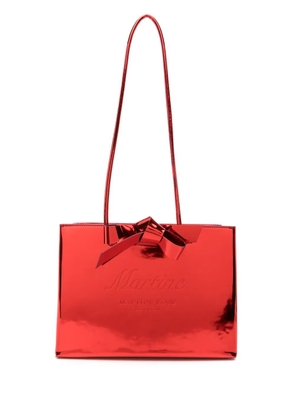 Martine Rose logo-debossed tote bag - Red