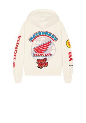 CPTN Apparel Victory Full Zip Hoodie in Cream. Size L. Also in M, S, XL/1X.