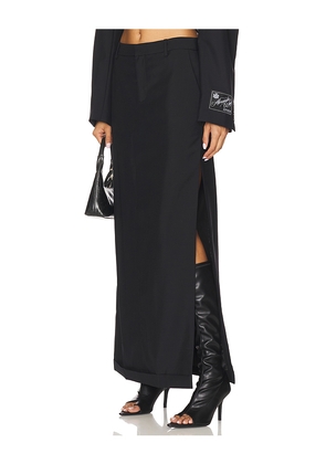 Alexander Wang Mid Rise Tailored Maxi Skirt in Black. Size 10. Also in 2, 6, 8.