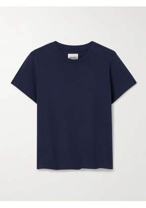 KHAITE - Emmylou Cotton-jersey T-shirt - Blue - x small,small,medium,large,x large