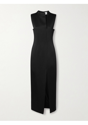 KHAITE - Lowen Satin-crepe Midi Dress - Black - US0,US2,US4,US6,US8