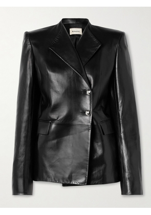 KHAITE - Elona Leather Jacket - Black - US0,US2,US4,US6
