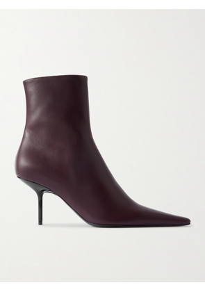 Victoria Beckham - Leather Ankle Boots - Burgundy - IT36,IT37,IT38,IT39,IT40,IT41