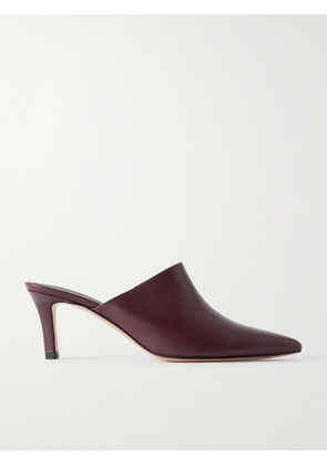 TOVE - Micha Leather Mules - Burgundy - IT36,IT37,IT38,IT39,IT40