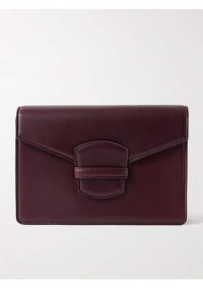 The Row - Leather Clutch - Burgundy - One size
