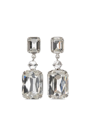 Jennifer Behr Justine crystal-embellished earrings - Silver