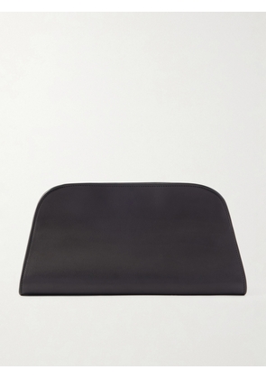 The Row - Peggy Leather Clutch - Black - One size
