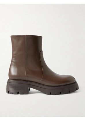 Stuart Weitzman - Hudson Lite Leather Chelsea Boots - Brown - US5.5,US6,US6.5,US7,US7.5,US8,US8.5,US9,US9.5,US10,US10.5,US11,US11.5