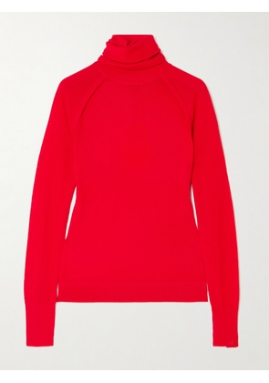 Victoria Beckham - Layered Merino Wool Turtleneck Top - x small,small,medium,large,x large