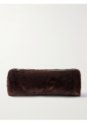 Proenza Schouler - Silo Shearling Clutch - Brown - One size