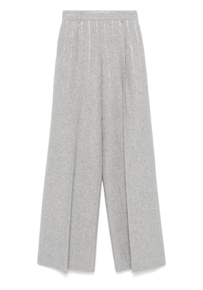 Ermanno Scervino pinstriped bootcut trousers - Grey