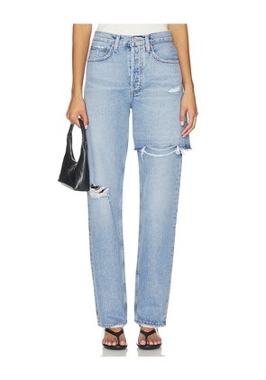 AGOLDE Amryn Boyfriend Jeans in Blue. Size 25. Also in 26, 27, 28, 32.