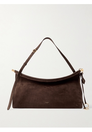 Alaïa - Le Click Large Nubuck Shoulder Bag - Brown - One size