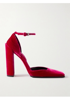 Alaïa - 90 Velvet Pumps - Red - IT36,IT37,IT38,IT39,IT40,IT41