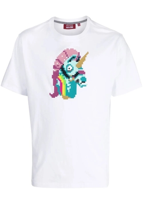 Mostly Heard Rarely Seen 8-Bit Unicorn short-sleeved T-shirt - White