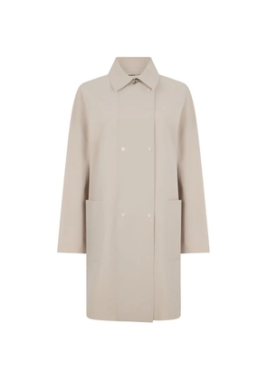 Moorer double-breasted pocket coat - Neutrals