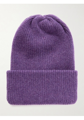 Suzie Kondi - Bebe Ribbed Cashmere Beanie - Purple - One size