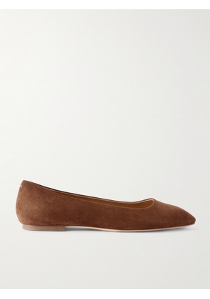 Aeyde - Ida Suede Ballet Flats - Brown - EU 35,EU 36,EU 36.5,EU 37,EU 37.5,EU 38,EU 38.5,EU 39,EU 39.5,EU 40,EU 40.5,EU 41,EU 41.5,EU 42