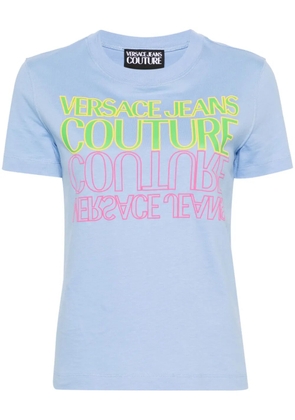 Versace Jeans Couture logo-print cotton T-shirt - Blue