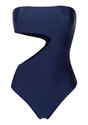 Gloria Coelho strapless cut-out swimsuit - Blue