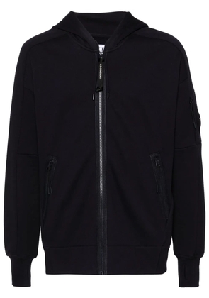 C.P. Company Lens-detailed cotton hoodie - Blue