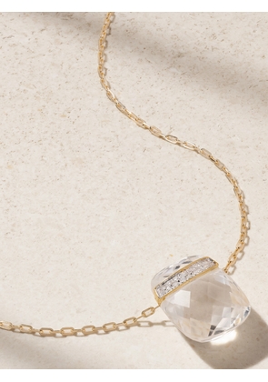 JIA JIA - 14-karat Gold, Quartz And Diamond Necklace - One size