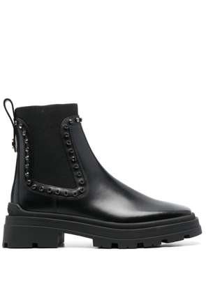 Jimmy Choo Veronique crystal-embellished leather boots - Black