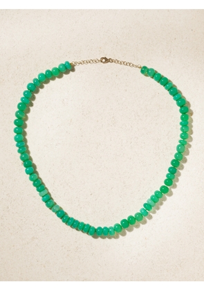 JIA JIA - 14-karat Gold Chrysoprase Necklace - One size