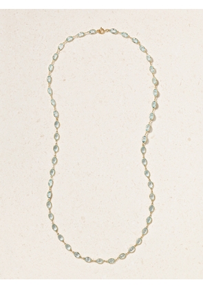 JIA JIA - Chakra Gold Aquamarine Necklace - One size