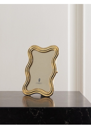 L'Objet - Ripple Gold-plated 5x7" Picture Frame - One size
