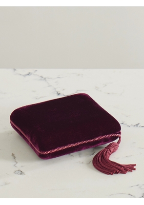 Sophie Bille Brahe - Tasseled Velvet Jewelry Box - Burgundy - One size