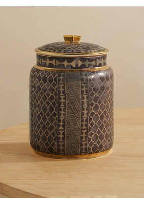 L'Objet - Ashanti Large Gold-plated Earthenware Canister - Brown - One size