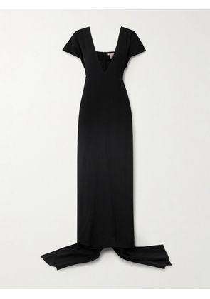 BERNADETTE - Clara Draped Crepe Gown - Black - FR 34,FR 36,FR 38,FR 40,FR 42,FR 44,FR 46