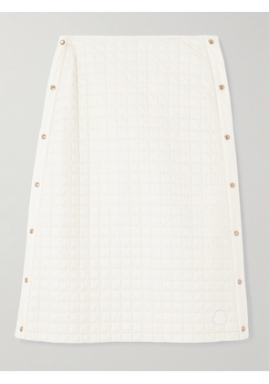 Moncler - Quilted Shell Midi Skirt - White - IT38,IT40,IT42,IT44,IT46