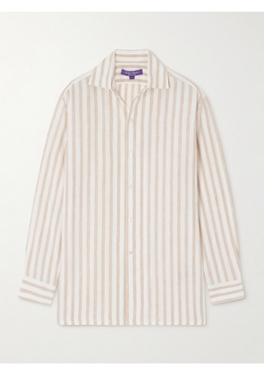 Ralph Lauren Collection - Capri Striped Linen Shirt - Cream - US0,US2,US4,US6,US8,US10,US12,US14