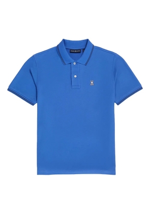 Psycho Bunny Logan logo-embroidered tipped polo shirt - Blue