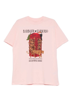 Barbour Maria Clara graphic print T-shirt - Pink