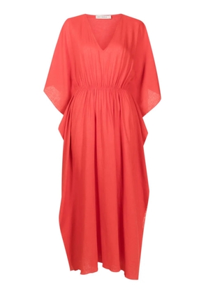 Lenny Niemeyer V-neck ruched kaftan - Red