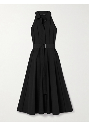 Proenza Schouler - Dorothy Crochet-trimmed Cotton-blend Poplin Midi Shirt Dress - Black - US0,US2,US4,US6,US8,US10,US12