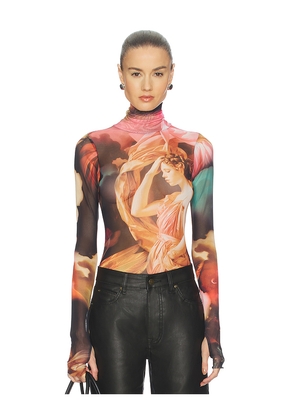 AFRM Milo Bodysuit in Orange. Size 1X. Also in 2X, 3X, L, M, S, XL, XS, XXS.