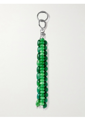 Julietta - Silver-tone And Resin Bag Charm - Green - One size